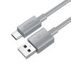 Kabel USB A do USB C Hoco 3A 1 m X107 szary